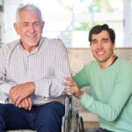Men and Father Discussing Homecare